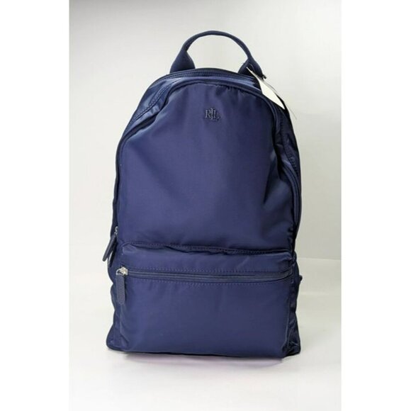 Lauren Ralph Lauren Nylon Medium Stevie Backpack Refined Navy (MSRP $275) main image 8